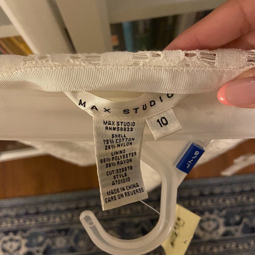 Max Studio White Pencil Skirt Brand New With tags